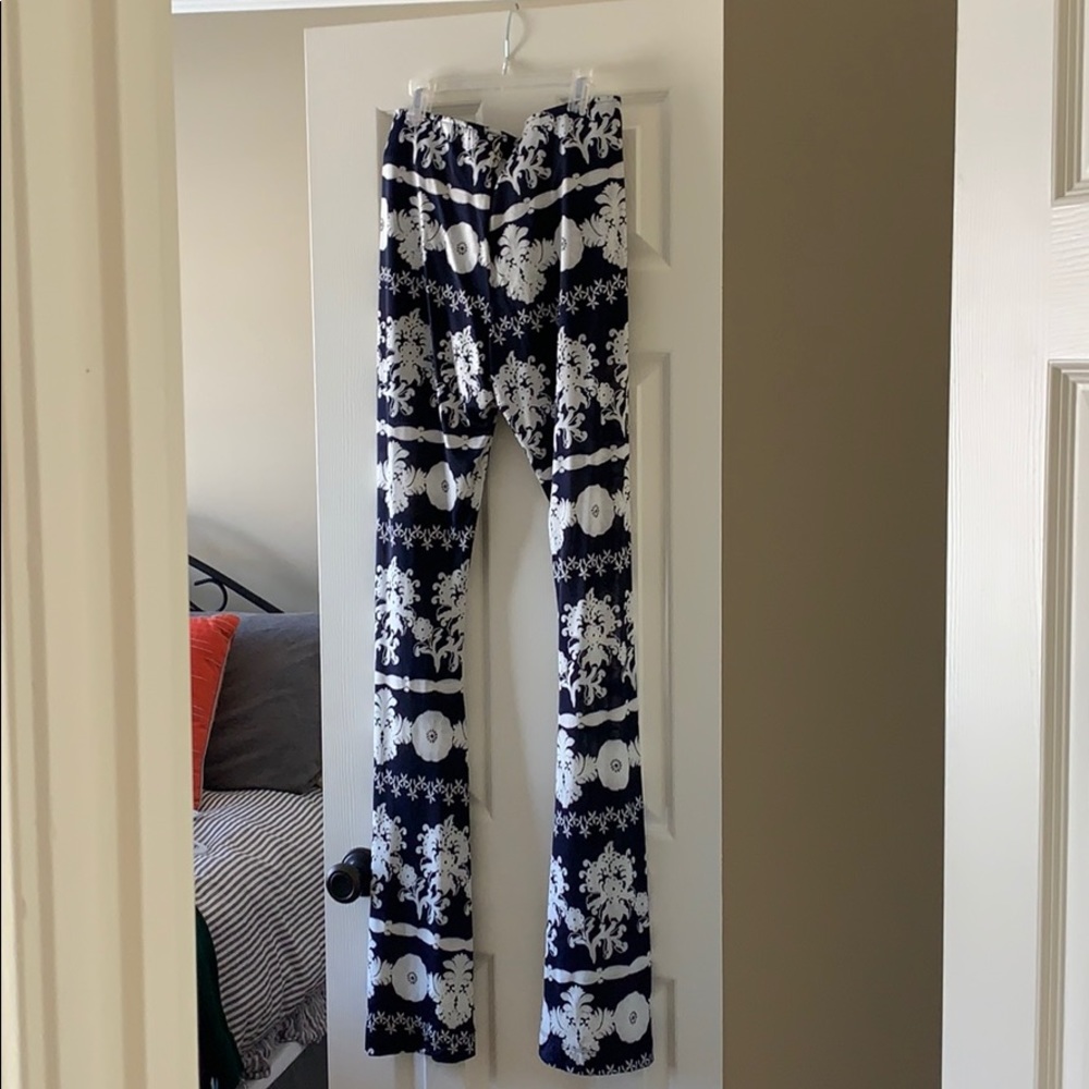 Black, stretch bell bottoms